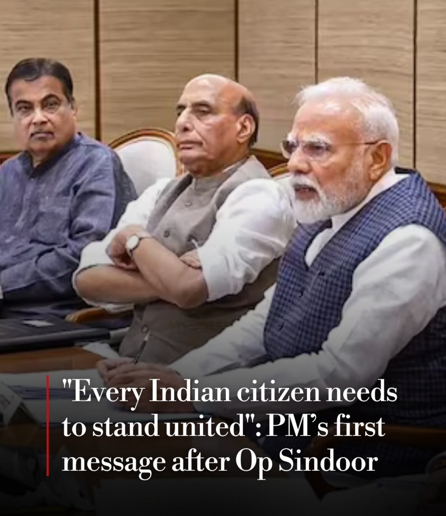 National Unity Over Politics