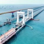 Pamban Bridge Aerial View
