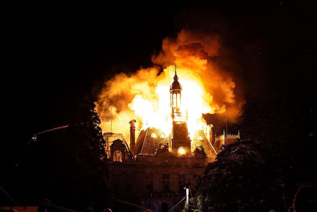 Limoges Town Hall Fire